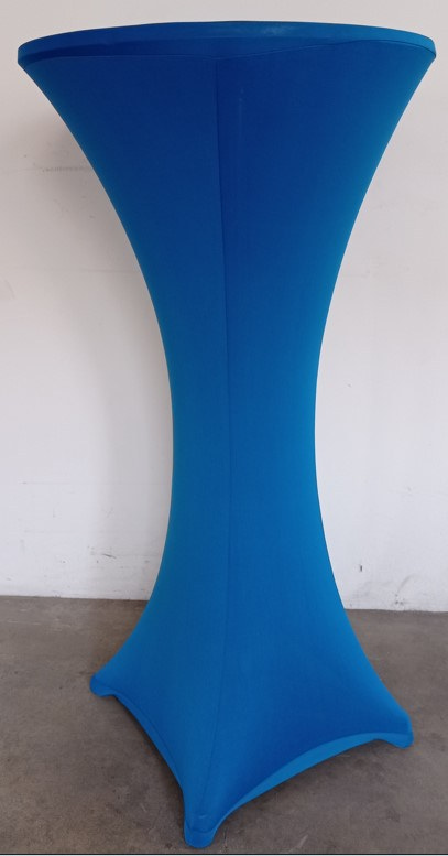 Blue Cina Tablecloths for standing tables rental in Milan Italy